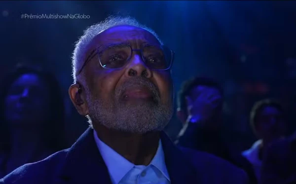 Gilberto Gil se emocionou com homenagem por Globo/Reprodução
