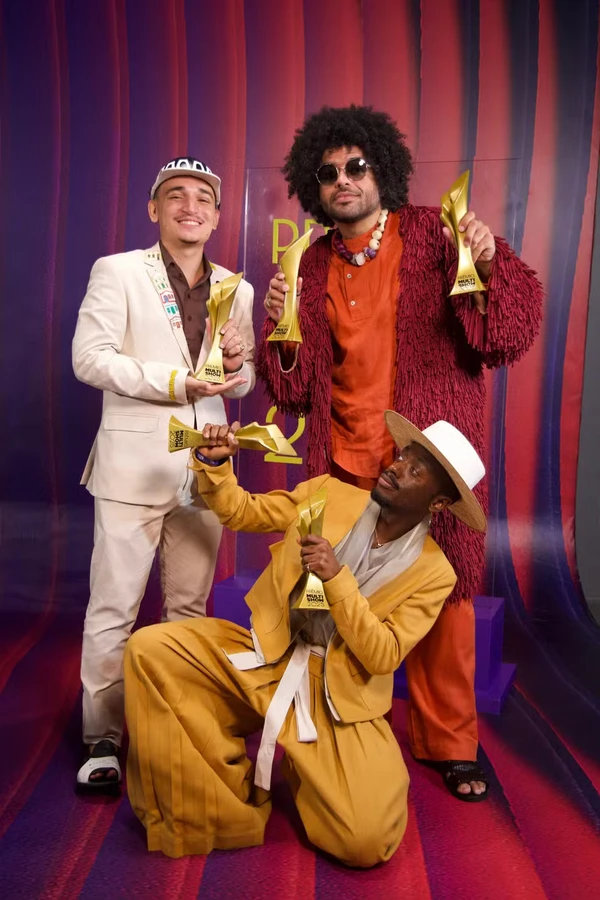 Projeto Dominguinho, formado por João Gomes, Jota.Pê e Mestrinho, é mais uma atração do primeiro dia de festival por Beatriz Dammy/Globo