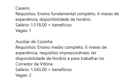 Veja vagas por Reprodução