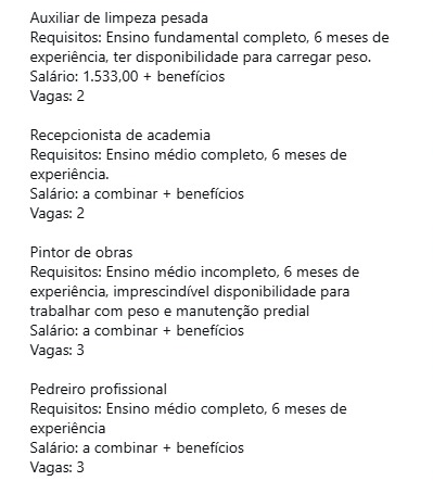Veja vagas por Reprodução
