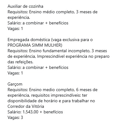 Veja vagas por Reprodução
