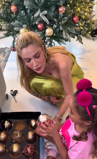 Esposas dos atletas publicaram decoração nas redes sociais por Reprodução | Instagram