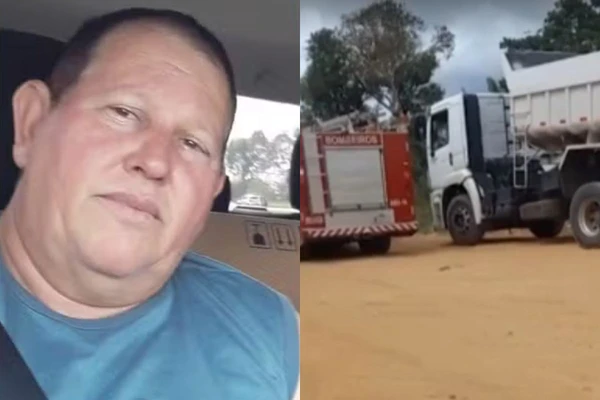 Ivair foi esmagado por caçamba