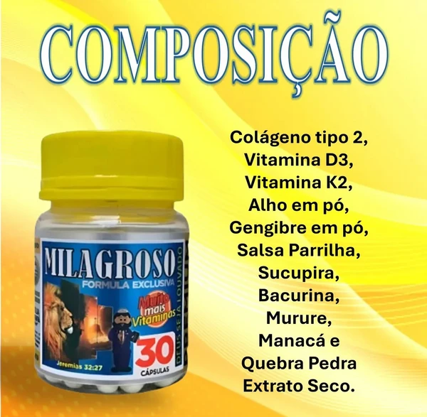 Suplemento Milagroso em Cápsulas Jes, da PPA Suplementos Ltda. por Reprodução