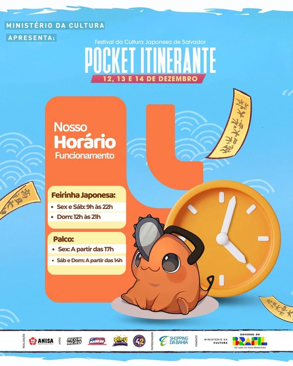 Festival da Cultura Japonesa de Salvador  por Reprodução/ @salvadoranisa