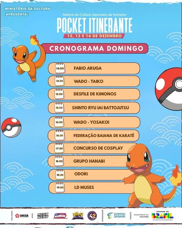 Festival da Cultura Japonesa de Salvador  por Reprodução/ @salvadoranisa