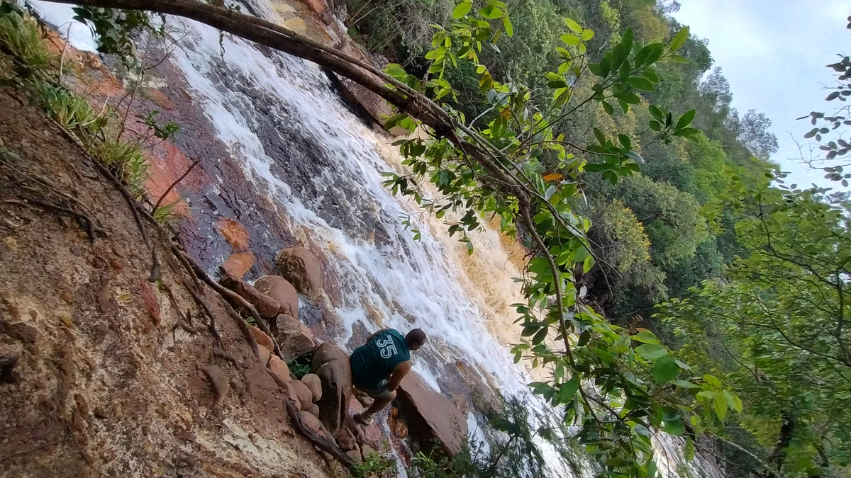 Poço Halley, que recebeu este nome em homenagem ao cometa, no Parque Nacional da Muritiba, em Lençóis por Donaldson Gomes/CORREIO