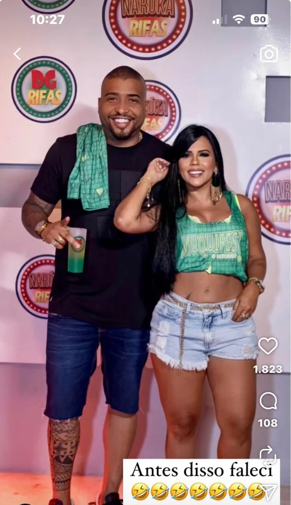 O casal 'DG Rifas' e 'Naroka' é assassinado a tiros num condomínio em Barra de Jacuípe por Acervo Pessoal