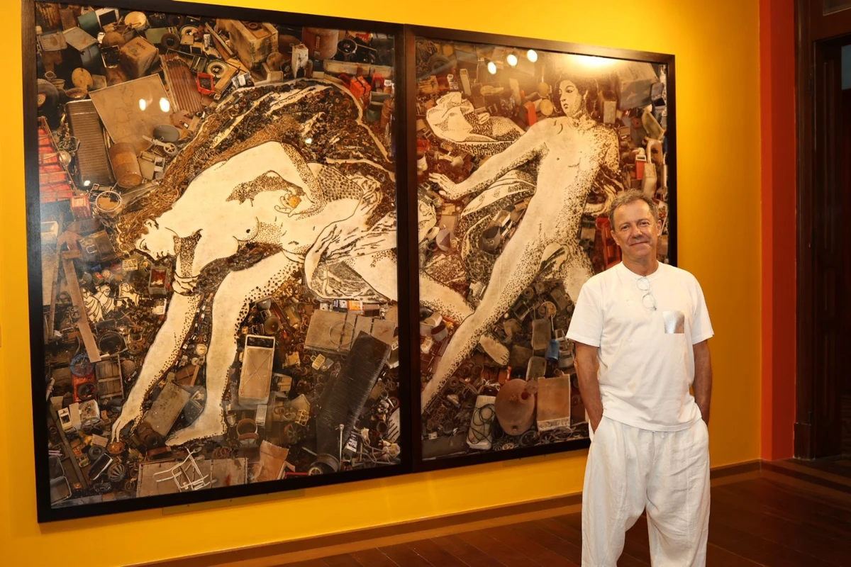 “Vik Muniz a Olho Nu” apresenta obras de 40 anos de carreira de Vik Muniz por Tati Freitas
