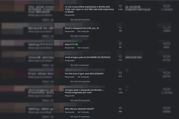 Bolsonaristas se revoltam com Trump nas redes por Reprodução