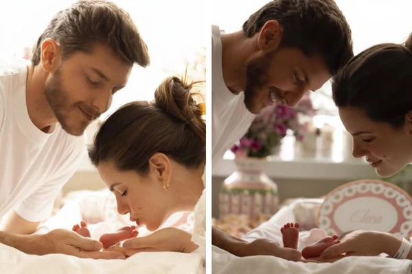 Camila Queiroz e Klebber Toledo anunciam nascimento e nome da primeira filha