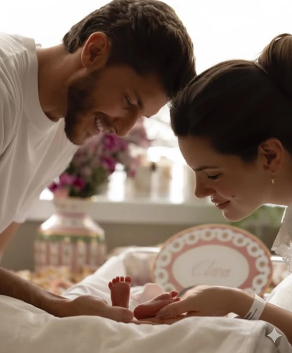 Nasce Clara, filha de Camila Queiroz e Kleber Toledo por Reprodução / Instagram