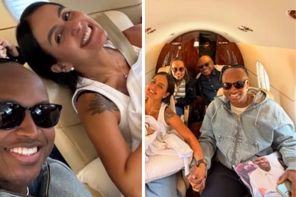 Viagem de jatinho de Carol Peixinho, Thiaguinho e família