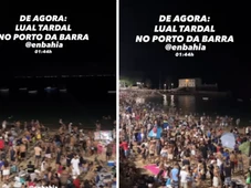 Imagem - Luau atrai multidão e Porto da Barra fica lotado durante a madrugada