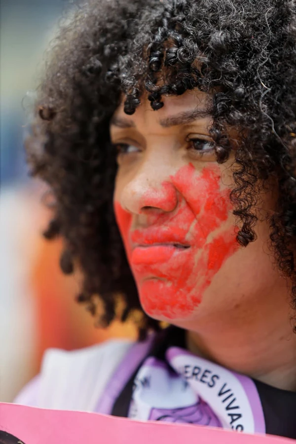 Mobilização ocupou Salvador em protesto contra a violência de gênero por Arisson Marinho/CORREIO
