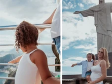 Imagem - Lore Improta encanta web ao mostrar primeira vez da filha Liz no Cristo Redentor