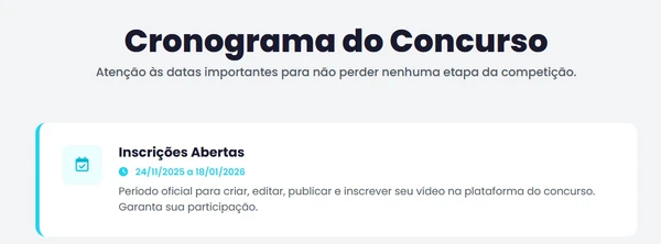 Cronograma por Reprodução