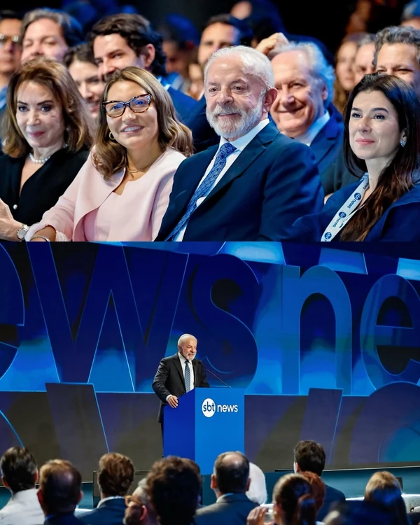 Inauguração do SBT News vira assunto após gesto de Silvia Abravanel nas redes por Ricardo Stuckert