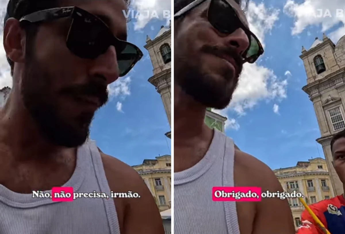 Influenciador critica abordagem a turistas no Centro Histórico
