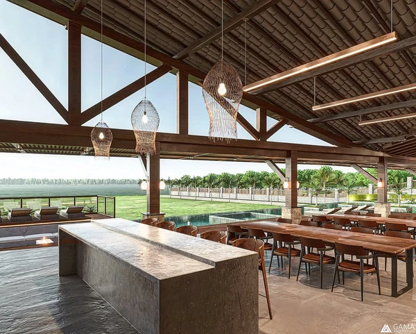 Novo projeto da mansão de João Gomes reflete a identidade sertaneja do cantor por Divulgação/@agamaarquitetura