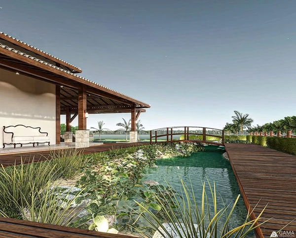 Novo projeto da mansão de João Gomes reflete a identidade sertaneja do cantor por Divulgação/@agamaarquitetura