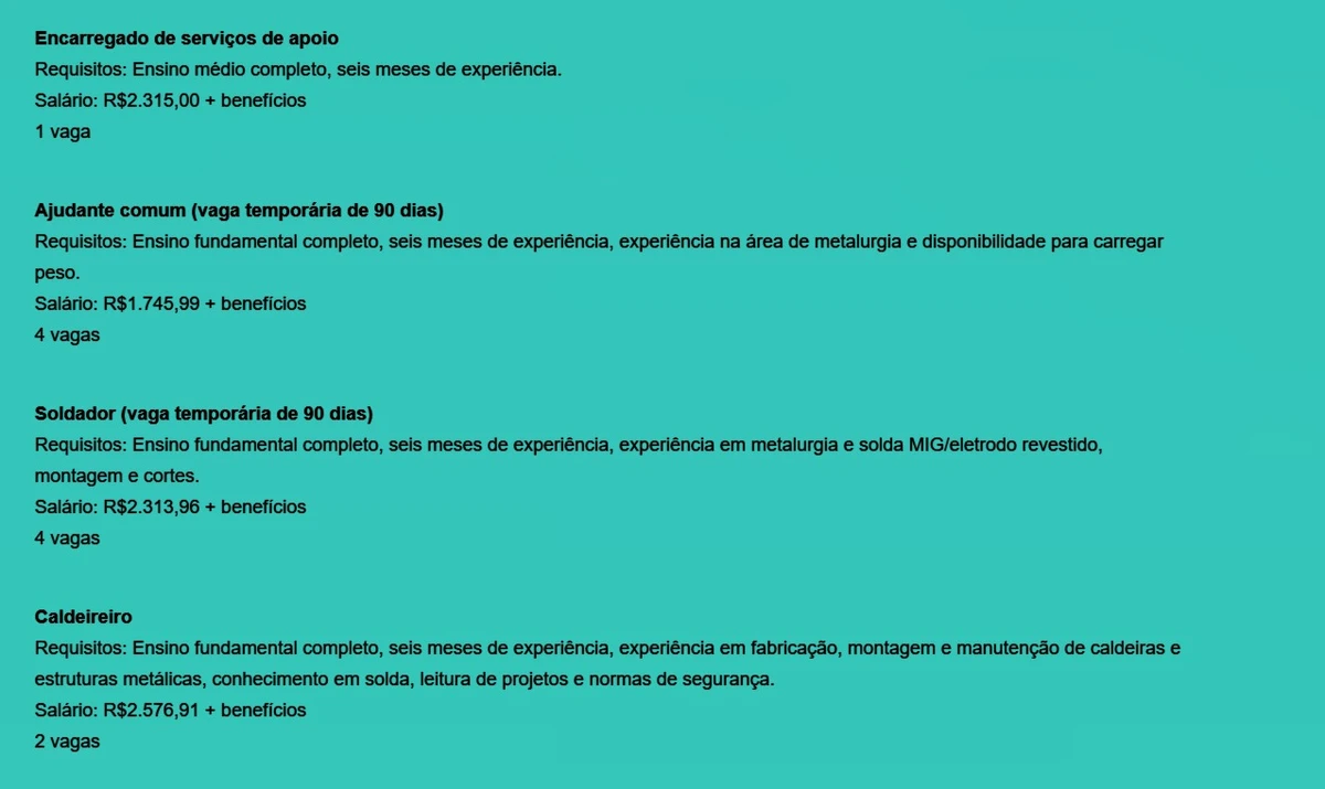 Veja vagas por Reprodução