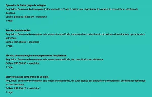 Veja vagas por Reprodução