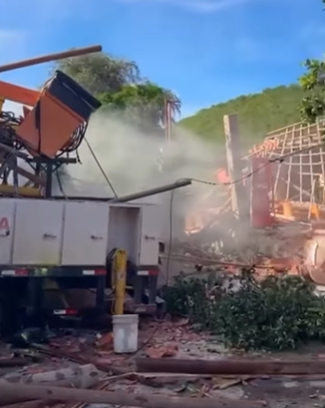 Acidente com caminhão em Palmeiras, na Chapada Diamantina por Reprodução