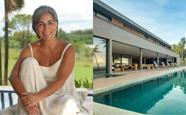 Antes de se mudar, Glória Pires libera mansões de luxo à beira-mar para aluguel