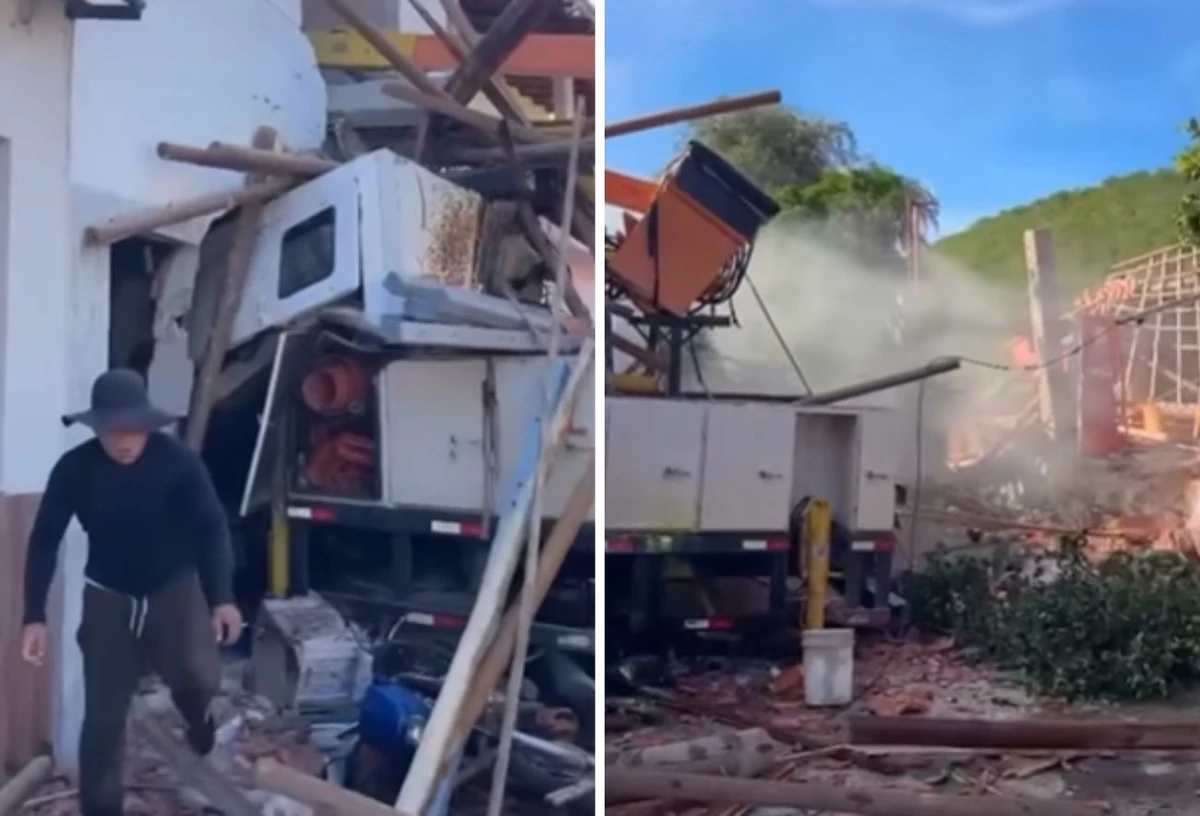 Caminhão desgovernado mata três pessoas na zona rural de Palmeiras