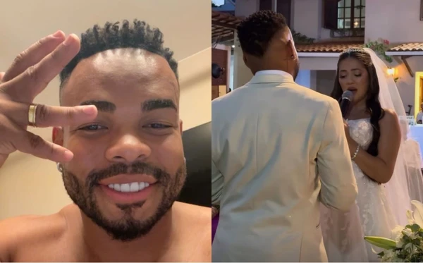 Cristian Bell se casa em cerimônia íntima ao lado de Ana Carla