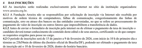 Edital da Prefeitura de Catalão por Edital 
