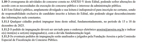 Edital da Prefeitura de Catalão por Edital 