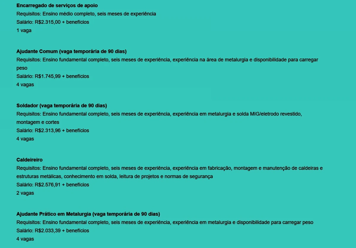 Veja vagas por Reprodução