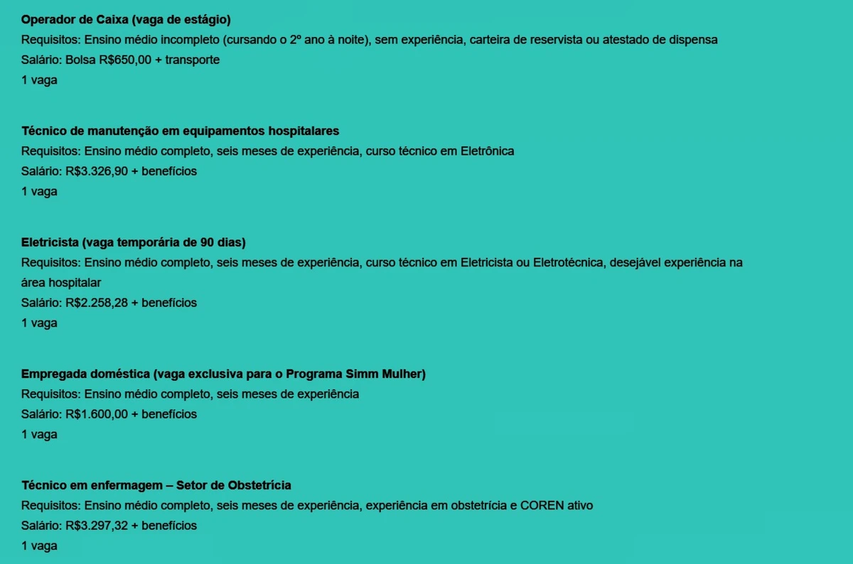 Veja vagas por Reprodução