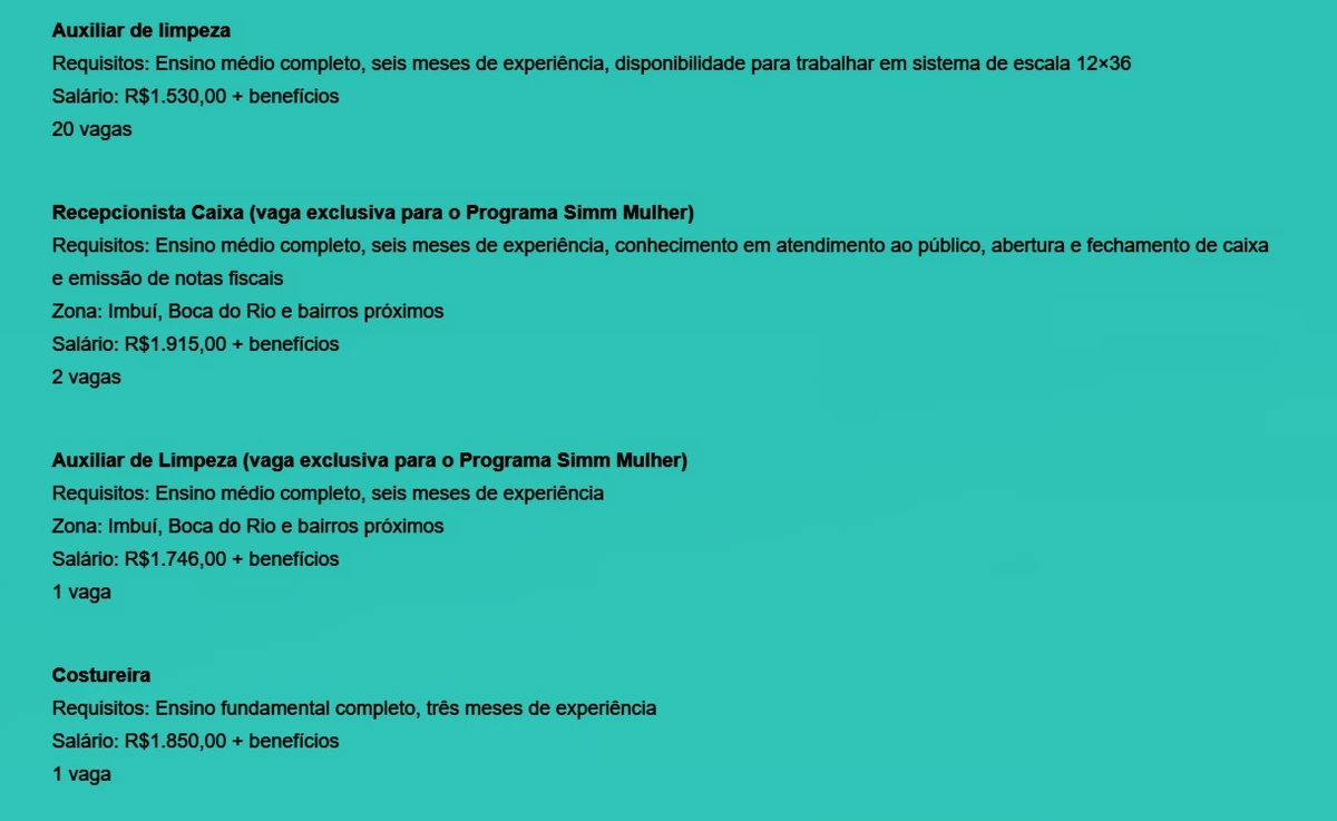 Veja vagas por Reprodução