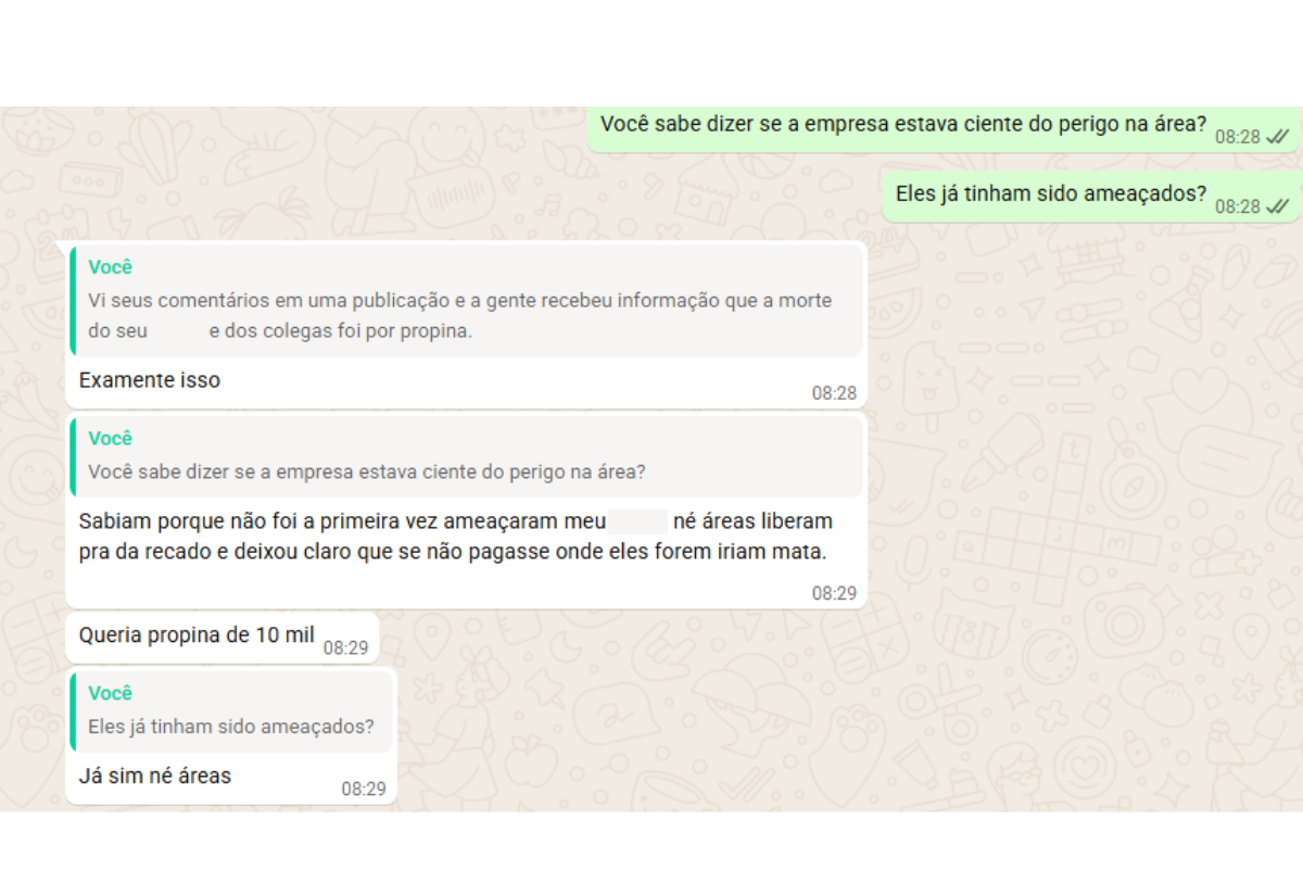 Familiar revelou ameaças contra empresa por Reprodução