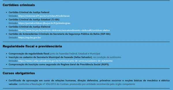 Saiba como participar do credenciamento para taxistas em Salvador por Reprodução