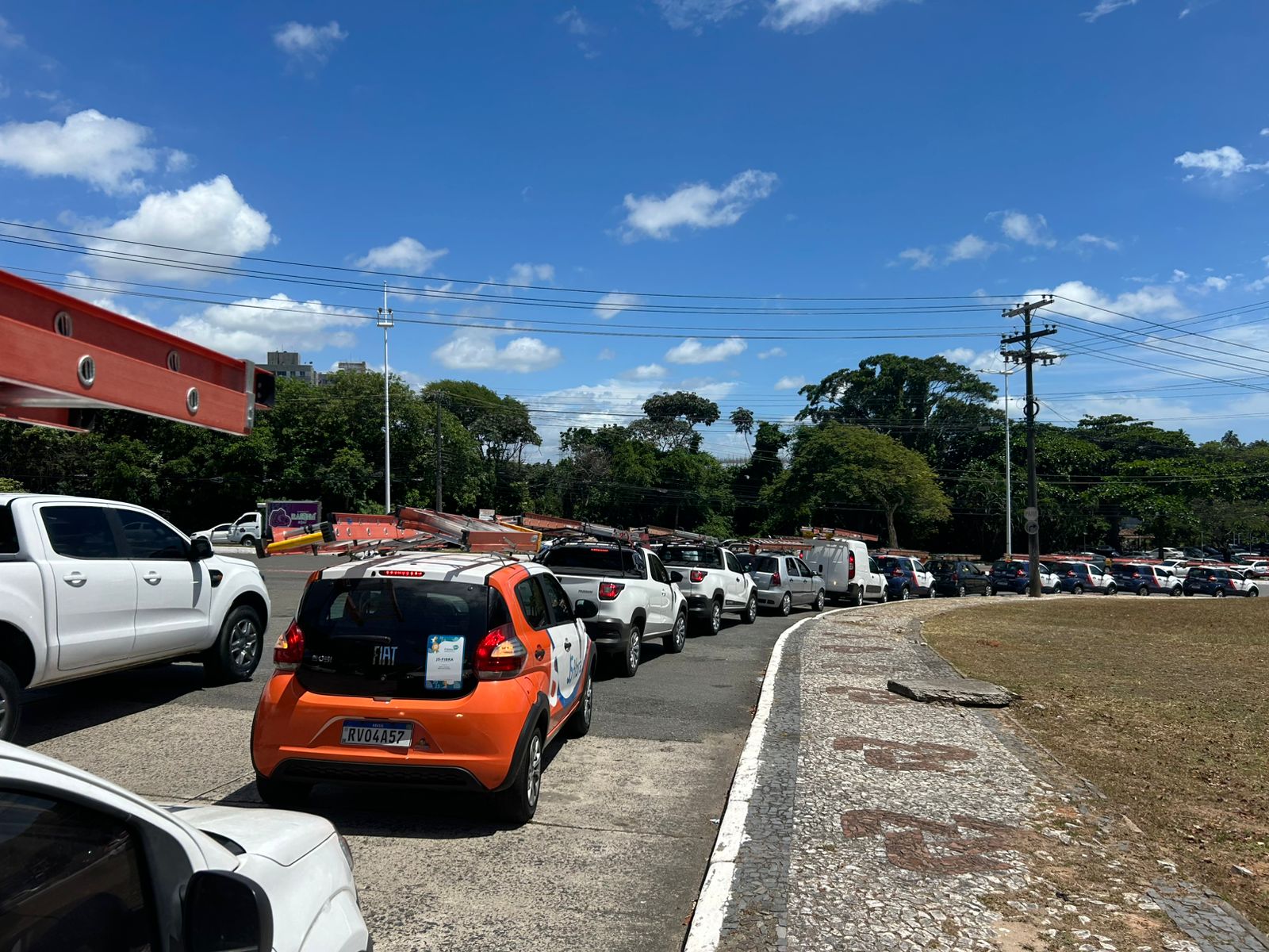 Técnicos de internet realizaram protesto no CAB por Fernanda Santana/CORREIO