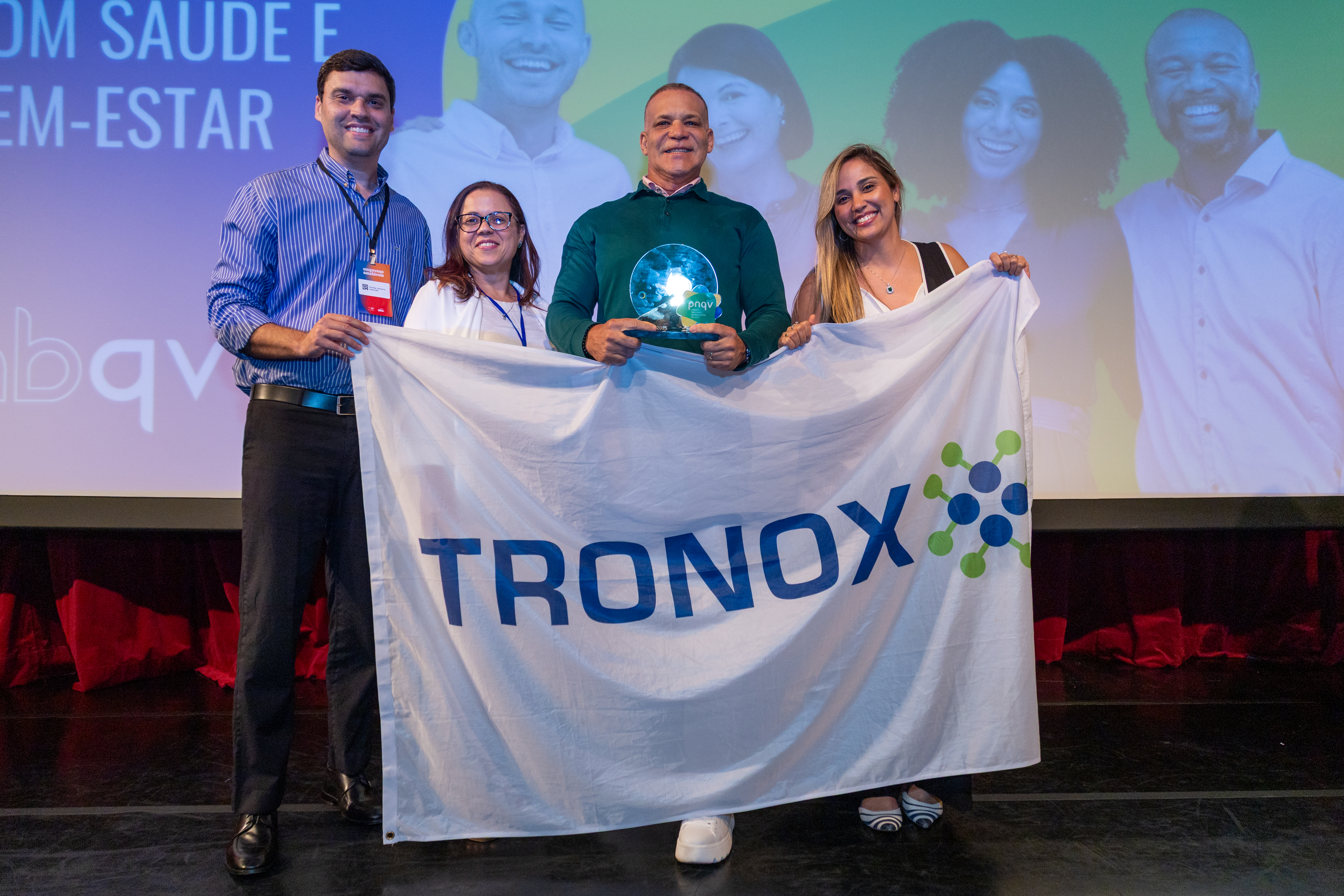 Tronox comemora reconhecimento por promover qualidade de vida por Divulgação
