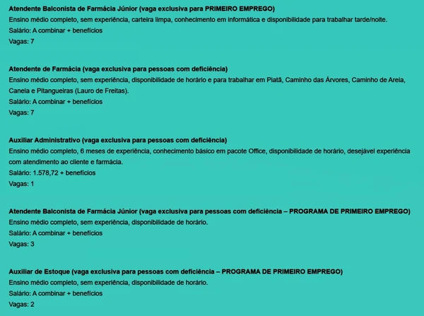 Veja vagas do SIMM por Reprodução