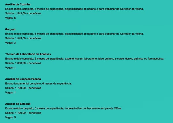 Veja vagas do SIMM por Reprodução