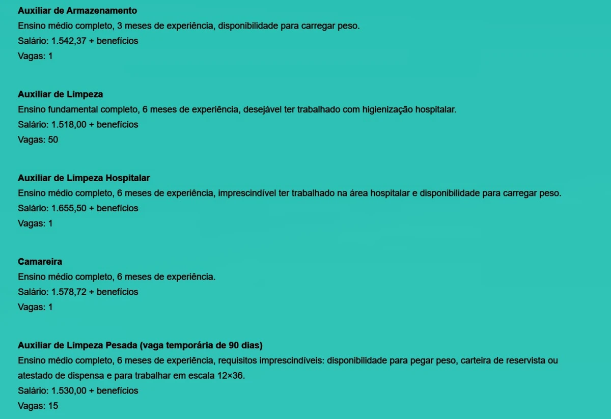 Veja vagas do SIMM por Reprodução