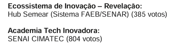 Confira os ganhadores do prêmio por Reprodução