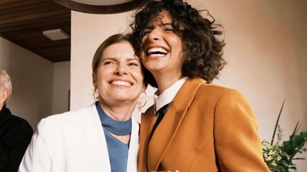 Debora Bloch e a filha Julia Anquier