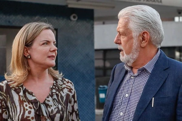 Gleisi Hoffmann e  Jaques Wagner