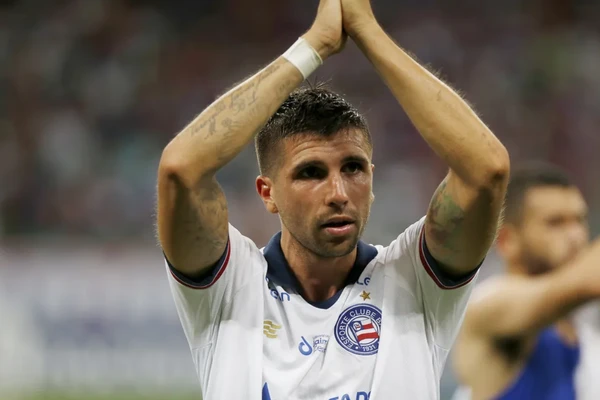 Lucas Mugni por Felipe Oliveira/EC Bahia