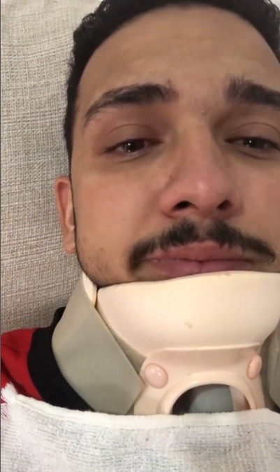 Luiz Renato compartilhou recuperação nas redes sociais por Reprodução