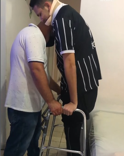 Luiz Renato compartilhou recuperação nas redes sociais por Reprodução