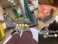 Imagem - Mulher quebra os dois pés após salto alto se partir